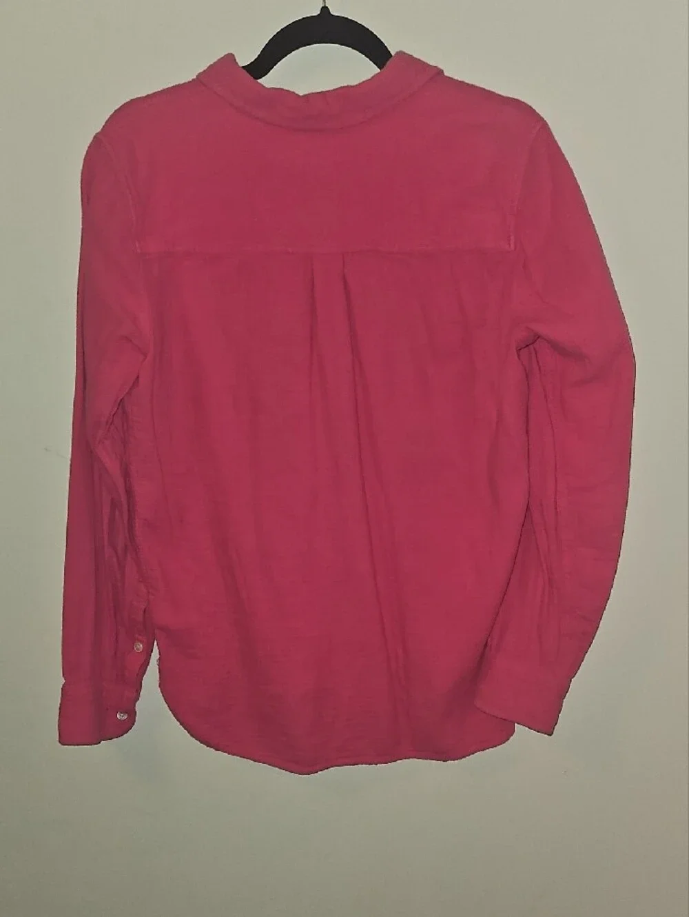 J. Crew Bright Pink Long-Sleeve Button-Down Shirt